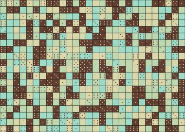 Soyut Geometrik Desen üretken hesaplama sanatı çizimi