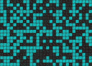 Soyut Geometrik Desen üretken hesaplama sanatı çizimi