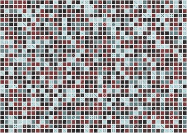 Soyut Geometrik Desen üretken hesaplama sanatı çizimi