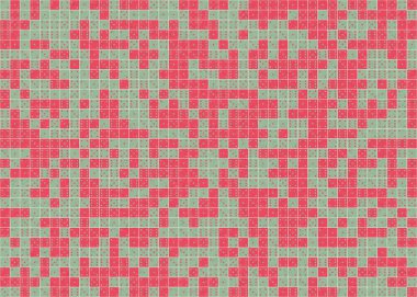 Soyut Geometrik Desen üretken hesaplama sanatı çizimi