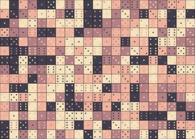 Soyut Geometrik Desen, üretken hesaplama sanatı çizimi