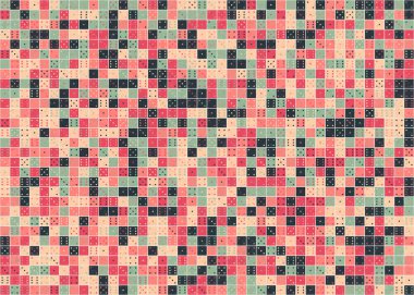 Soyut Geometrik Desen üretken hesaplama sanatı çizimi