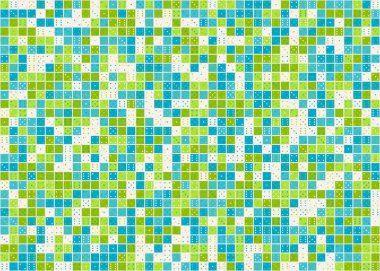 Soyut Geometrik Desen, üretken hesaplama sanatı çizimi