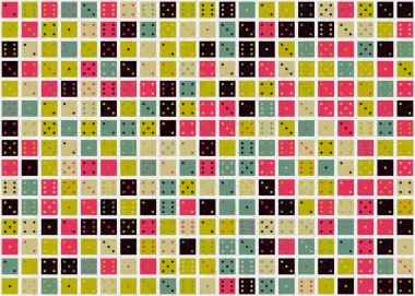 Soyut Geometrik Desen üretken hesaplama sanatı çizimi