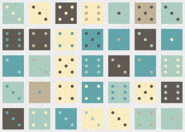 Soyut Geometrik Desen üretken hesaplama sanatı çizimi