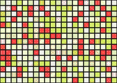 Soyut Geometrik Desen üretken hesaplama sanatı çizimi