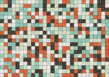 Soyut Geometrik Desen üretken hesaplama sanatı çizimi