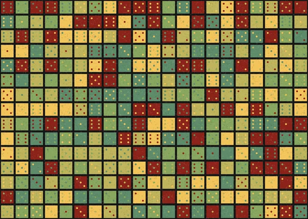 Abstrakt Geometriskt Mönster Generativ Beräkningskonst Illustration — Stock vektor