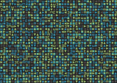 Soyut Geometrik Desen üretken hesaplama sanatı çizimi