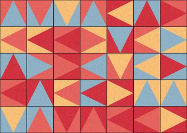 Soyut Geometrik Desen üretken hesaplama sanatı çizimi