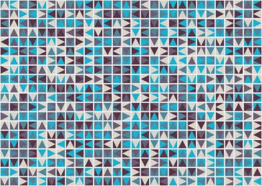 Soyut Geometrik Desen üretken hesaplama sanatı çizimi