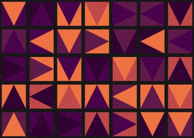 Soyut Geometrik Desen üretken hesaplama sanatı çizimi