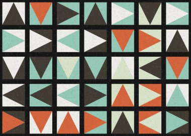 Soyut Geometrik Desen üretken hesaplama sanatı çizimi