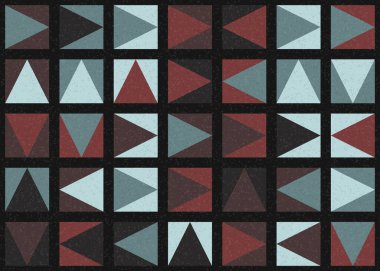 Soyut Geometrik Desen üretken hesaplama sanatı çizimi