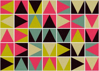 Soyut Geometrik Desen üretken hesaplama sanatı çizimi