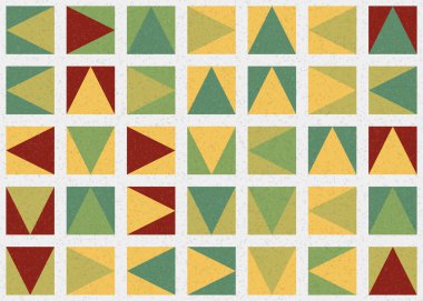 Soyut Geometrik Desen üretken hesaplama sanatı çizimi