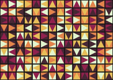 Soyut Geometrik Desen üretken hesaplama sanatı çizimi