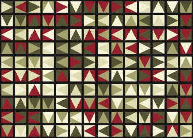 Soyut Geometrik Desen üretken hesaplama sanatı çizimi