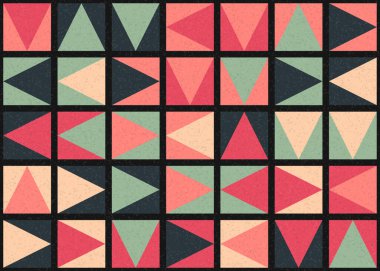 Soyut Geometrik Desen üretken hesaplama sanatı çizimi