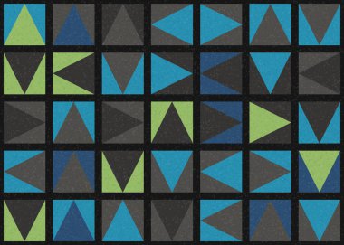 Soyut Geometrik Desen üretken hesaplama sanatı çizimi