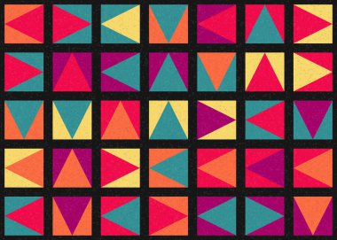 Soyut Geometrik Desen üretken hesaplama sanatı çizimi