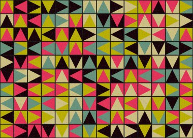 Soyut Geometrik Desen üretken hesaplama sanatı çizimi