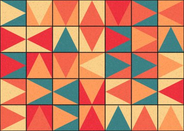 Soyut Geometrik Desen üretken hesaplama sanatı çizimi