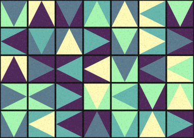 Soyut Geometrik Desen üretken hesaplama sanatı çizimi