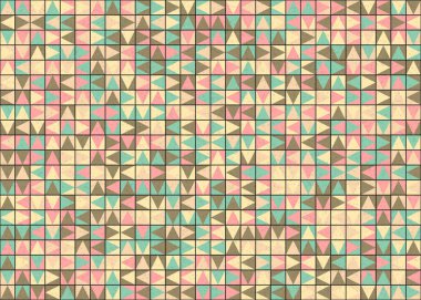 Soyut Geometrik Desen üretken hesaplama sanatı çizimi