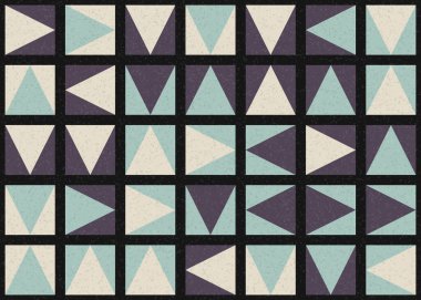 Soyut Geometrik Desen üretken hesaplama sanatı çizimi