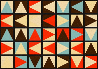 Soyut Geometrik Desen üretken hesaplama sanatı çizimi