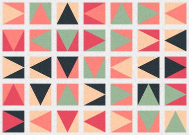 Soyut Geometrik Desen üretken hesaplama sanatı çizimi