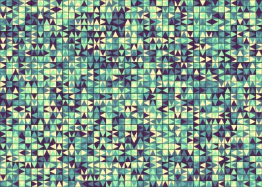 Soyut Geometrik Desen üretken hesaplama sanatı çizimi