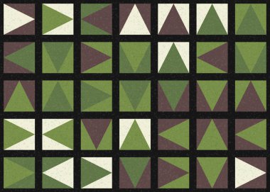 Soyut Geometrik Desen üretken hesaplama sanatı çizimi