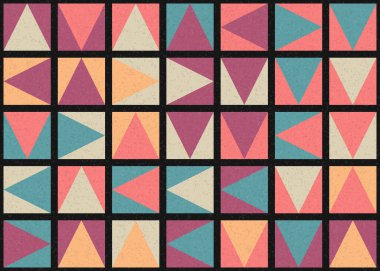 Soyut Geometrik Desen üretken hesaplama sanatı çizimi