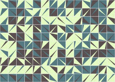 Soyut Geometrik Desen üretken hesaplama sanatı çizimi