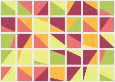 Soyut Geometrik Desen üretken hesaplama sanatı çizimi