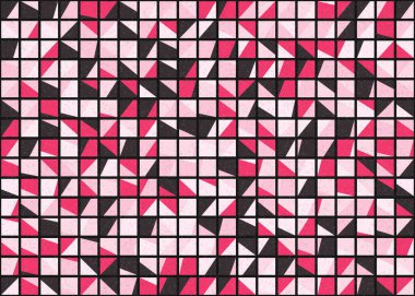 Soyut Geometrik Desen üretken hesaplama sanatı çizimi