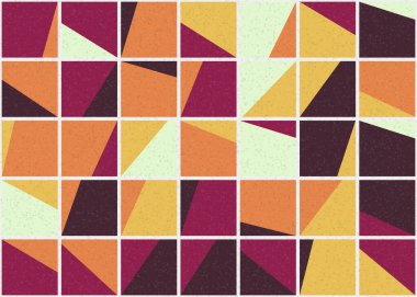 Soyut Geometrik Desen üretken hesaplama sanatı çizimi