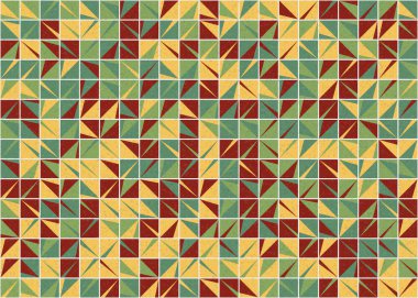 Soyut Geometrik Desen üretken hesaplama sanatı çizimi