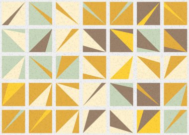 Soyut Geometrik Desen üretken hesaplama sanatı çizimi