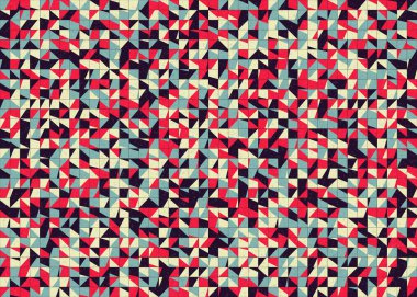 Soyut Geometrik Desen üretken hesaplama sanatı çizimi