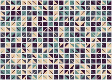 Soyut Geometrik Desen üretken hesaplama sanatı çizimi