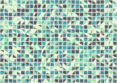 Soyut Geometrik Desen üretken hesaplama sanatı çizimi