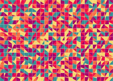 Soyut Geometrik Desen üretken hesaplama sanatı çizimi