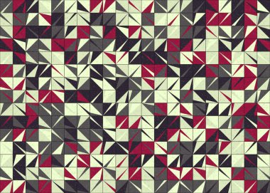 Soyut Geometrik Desen üretken hesaplama sanatı çizimi