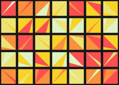 Soyut Geometrik Desen üretken hesaplama sanatı çizimi