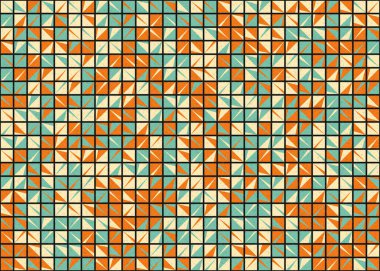 Soyut Geometrik Desen üretken hesaplama sanatı çizimi