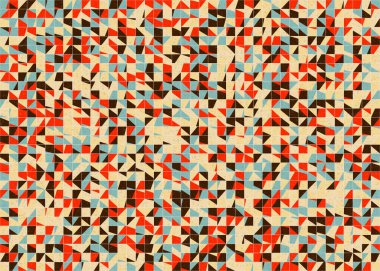 Soyut Geometrik Desen üretken hesaplama sanatı çizimi