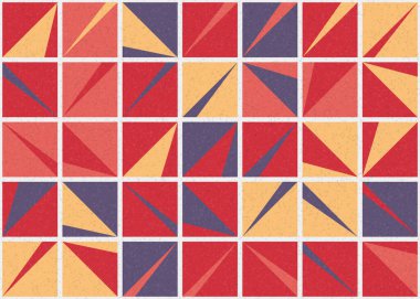 Soyut Geometrik Desen üretken hesaplama sanatı çizimi